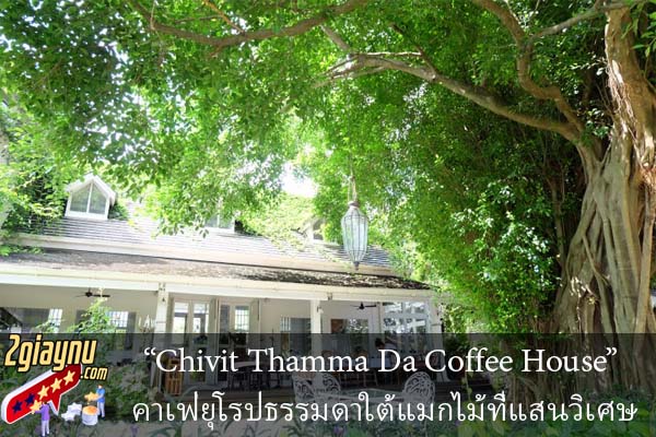“Chivit Thamma Da Coffee House” คาเฟ่ยุโรปธรรมดาใต้แมกไม้ที่แสนวิเศษ